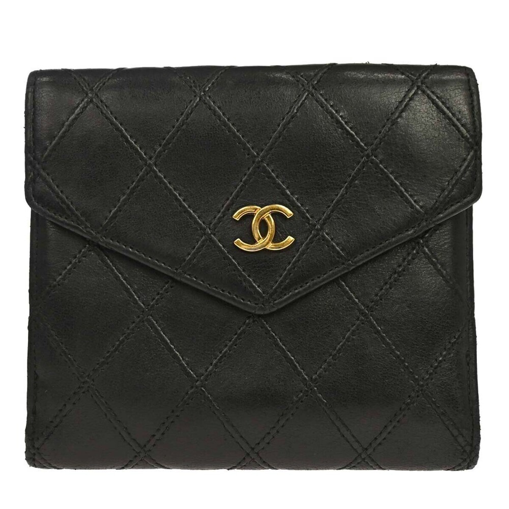Chanel Envelope Gusset Chevron Lambskin Long